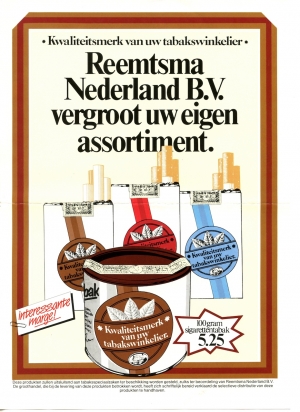 Reemtsma Kwaliteitsmerk van uw Tabakswinkelier R. Reemtsma Kwaliteitsmerk van uw Tabakswinkelier R.