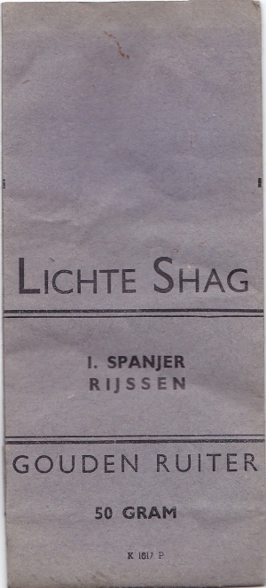 Spanjer. I. Tabaksfabriek - Rijssen Gouden Ruiter 50 gram M Spanjer. I. Tabaksfabriek - Rijssen Gouden Ruiter 50 gram M