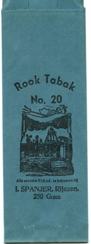 Spanjer. I. Tabaksfabriek - Rijssen Rooktabak No 20 250 gram R Spanjer. I. Tabaksfabriek - Rijssen Rooktabak No 20 250 gram R