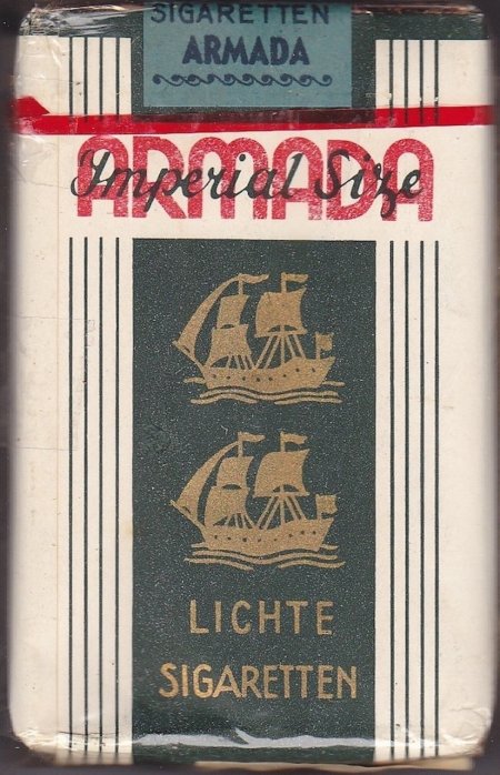 ARMADA pakje 20 sigaretten prijs f 1- M ARMADA pakje 20 sigaretten prijs f 1- M