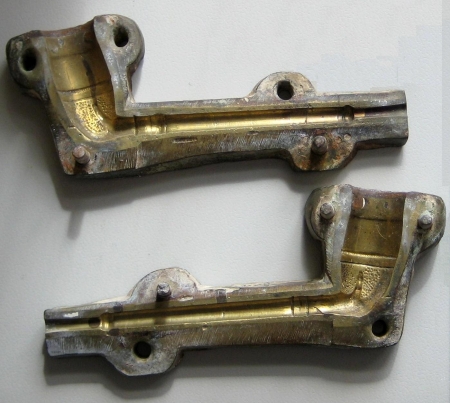 Messing Pijp enmal kippenpoot Messing Pijp enmal kippenpoot