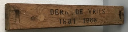 Sigarenplank Derk de Vries R Sigarenplank Derk de Vries R