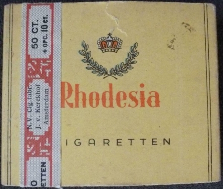 Kerckhof,van J. Rhodesia 20/f0.50 + opc 10ct Kerckhof,van J. Rhodesia 20/f0.50 + opc 10ct