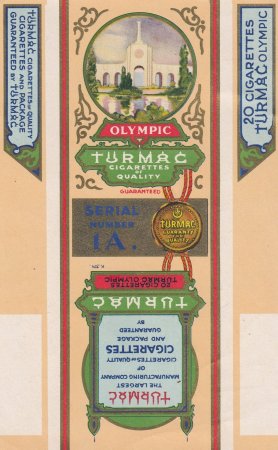 Olympic Omslag voor doosje 20 sigaretten F Olympic Omslag voor doosje 20 sigaretten F