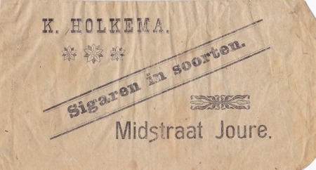 Holkema K. Sigaren - Joure sigarenzakje v M Holkema K. Sigaren - Joure sigarenzakje v M