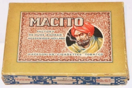 Oude Rooker de. Tabaksfabriek - Heerenveen MACITO tabak 50 gram prijs 50 ct + op Oude Rooker de. Tabaksfabriek - Heerenveen MACITO tabak 50 gram prijs 50 ct + op