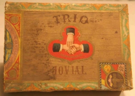 Trio Kon Ver van Ned Sigarenfabrikanten N.V. - Culenborg JOVIAL kist 50 sigaren