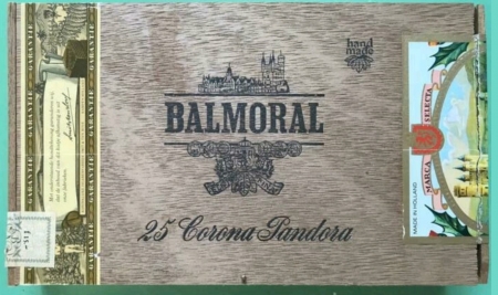BALMORAL- PANDORA kist 25 sigaren prijs f15.00  M