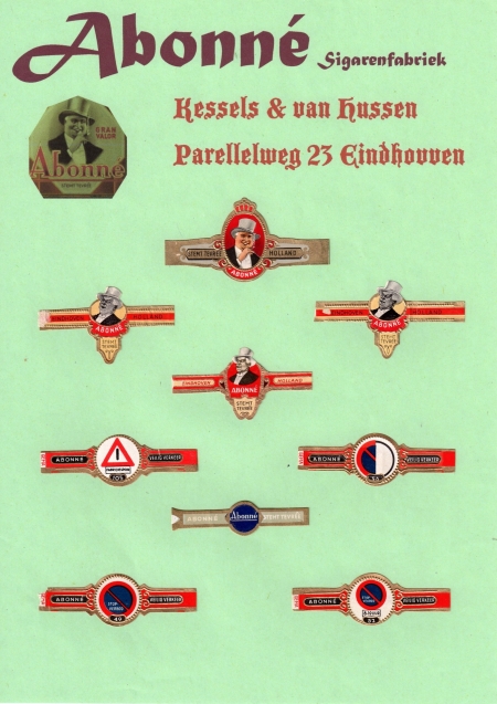 Abonné sigarenfabrieken v/h Kessels & van Hussen N.V. - Eindhoven R Abonné sigarenfabrieken v/h Kessels & van Hussen N.V. - Eindhoven R