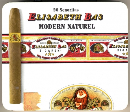 E.B.  Modern Naturel 20 sigaren blik  R
