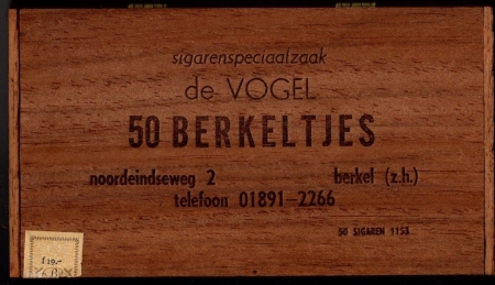 Vogel de. - Berkel Z.H. Berkeltjes 50/f19.00 kist R Vogel de. - Berkel Z.H. Berkeltjes 50/f19.00 kist R