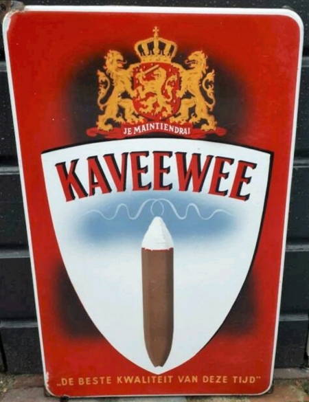 Kaveewee emaille RECLAME M Kaveewee emaille RECLAME M