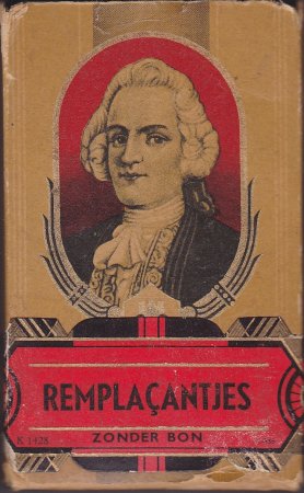 HEINSIUS - KLEIN -met overdruk REMPLACANTJES doos 10 sigaren M HEINSIUS - KLEIN -met overdruk REMPLACANTJES doos 10 sigaren M