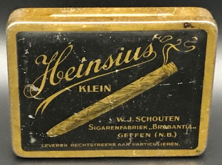 HEINSIUS - klein blik sigaren banderol 452 R HEINSIUS - klein blik sigaren banderol 452 R