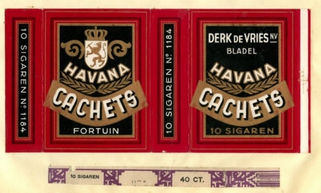 Fortuin Bladel 10/f0.40 accijns 1184 Fortuin Bladel 10/f0.40 accijns 1184