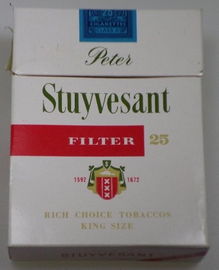 Peter Stuyvesant 25/f4.35 accijns 6481 Peter Stuyvesant 25/f4.35 accijns 6481