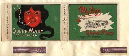 Queen Mary 10 sigaretten doos  L