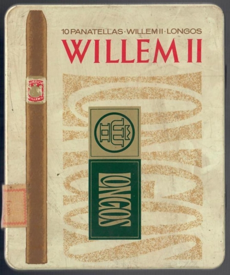 Panatellas Longos - blik met 10 sigaren ƒ 3,-- L Panatellas Longos - blik met 10 sigaren ƒ 3,-- L