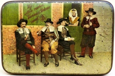 WIJ ALLEN ROOKEN VARINAS EN PORTORICO MERK tabak blik M WIJ ALLEN ROOKEN VARINAS EN PORTORICO MERK tabak blik M