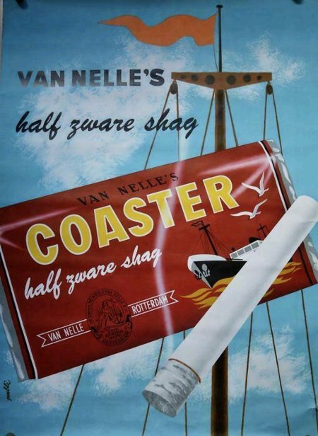 Coaster, van Nelle , Tabak, ijzer, RECLAME MP Coaster, van Nelle , Tabak, ijzer, RECLAME MP