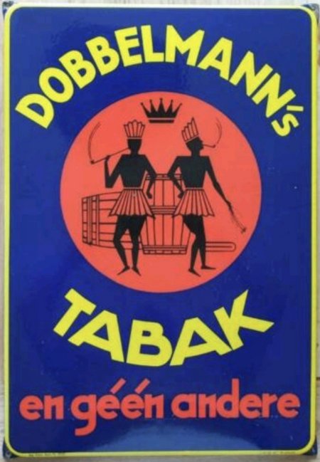 Dobbelmann, Tabak, emaille, RECLAME MP Dobbelmann, Tabak, emaille, RECLAME MP