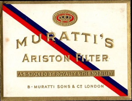 Muratti's Ariston. R. Muratti's Ariston. R.
