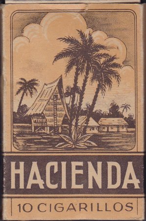 HACIENDA 10 sigaren prijs f1.- + opc 10ct banderol 6445 M HACIENDA 10 sigaren prijs f1.- + opc 10ct banderol 6445 M