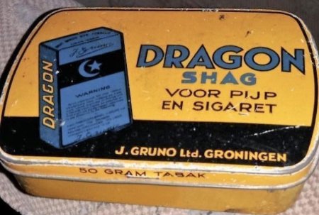 DRAGON SHAG- VOOR PIJP EN SIGARET blik 50 gram