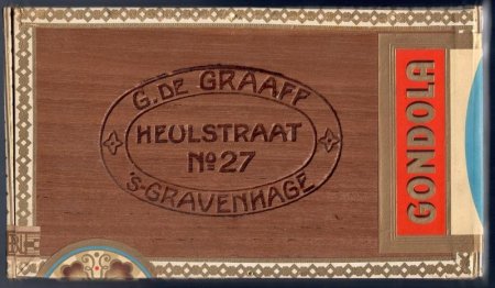 Gondola 25 sigaren ƒ 13,75 Gondola 25 sigaren ƒ 13,75